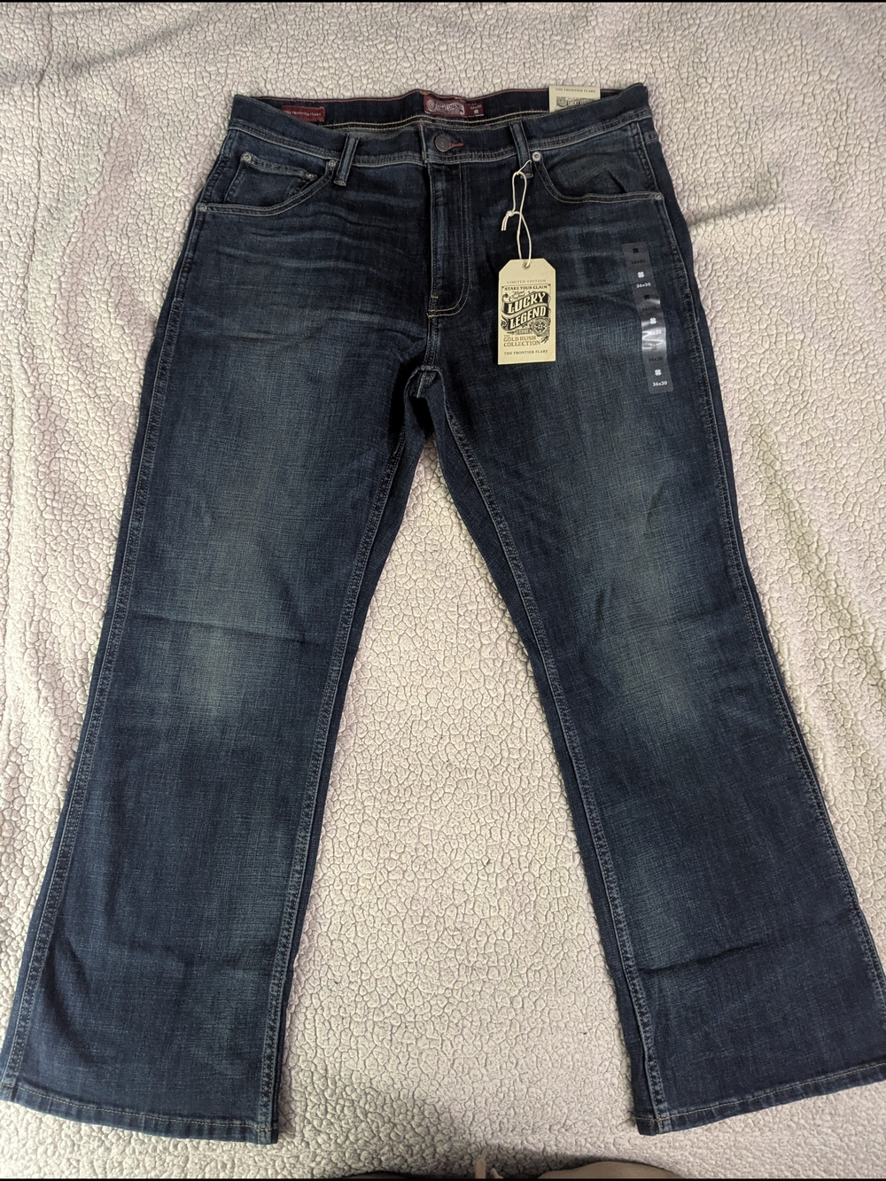 Lucky Brand Lucky Legend Gold Rush Frontier Flare 36/30